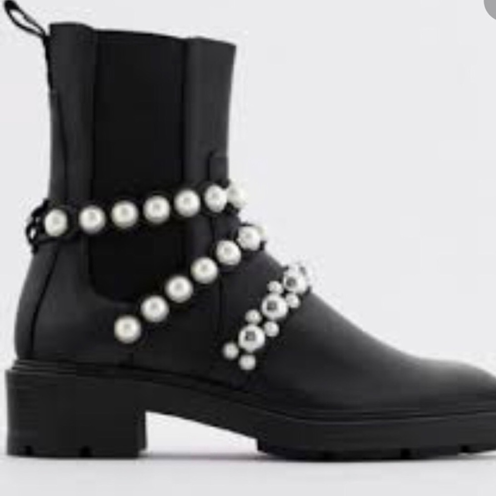 ZARA - Leather Ankle Boots NWT - Picture 5 of 6